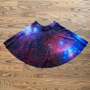 BlackMilk Purple Galaxy Skater Skirt